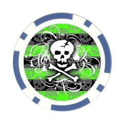 Deathrock Skull Poker Chip Card Guard (10 pack) from ArtsNow.com Back