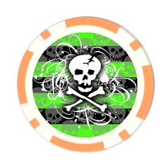 Deathrock Skull Poker Chip Card Guard (10 pack) from ArtsNow.com Back