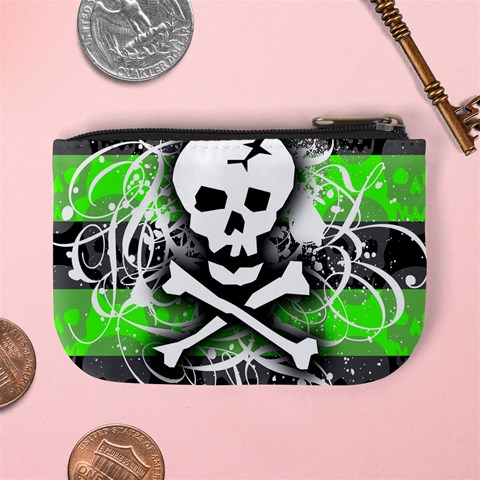 Deathrock Skull Mini Coin Purse from ArtsNow.com Back