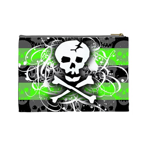 Deathrock Skull Cosmetic Bag (Large) from ArtsNow.com Back