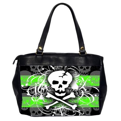 Deathrock Skull Oversize Office Handbag (Two Sides) from ArtsNow.com Back