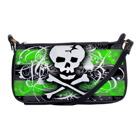 Deathrock Skull Shoulder Clutch Bag from ArtsNow.com Front