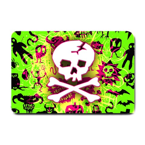 Deathrock Skull & Crossbones Small Doormat from ArtsNow.com 24 x16  Door Mat