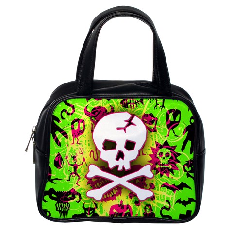 Deathrock Skull & Crossbones Classic Handbag (Two Sides) from ArtsNow.com Back