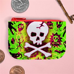 Deathrock Skull & Crossbones Mini Coin Purse from ArtsNow.com Front