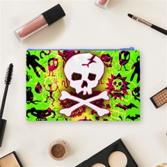 Deathrock Skull & Crossbones Cosmetic Bag (Medium) from ArtsNow.com Back