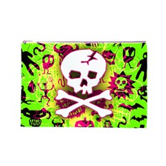 Deathrock Skull & Crossbones Cosmetic Bag (Large) from ArtsNow.com Front