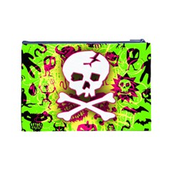 Deathrock Skull & Crossbones Cosmetic Bag (Large) from ArtsNow.com Back