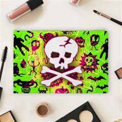 Deathrock Skull & Crossbones Cosmetic Bag (Large) from ArtsNow.com Back