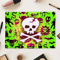 Deathrock Skull & Crossbones Cosmetic Bag (XL) from ArtsNow.com Front