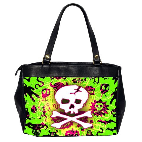 Deathrock Skull & Crossbones Oversize Office Handbag (Two Sides) from ArtsNow.com Back