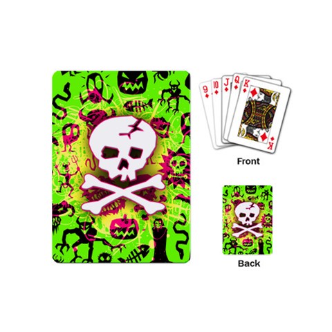 Deathrock Skull & Crossbones Playing Cards (Mini) from ArtsNow.com Back