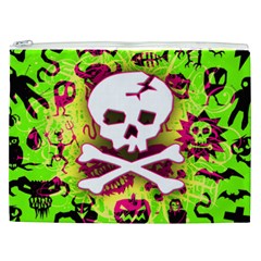 Deathrock Skull & Crossbones Cosmetic Bag (XXL) from ArtsNow.com Front