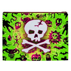 Deathrock Skull & Crossbones Cosmetic Bag (XXL) from ArtsNow.com Back