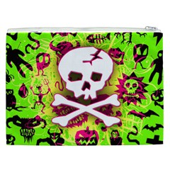 Deathrock Skull & Crossbones Cosmetic Bag (XXL) from ArtsNow.com Back