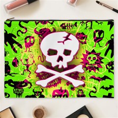 Deathrock Skull & Crossbones Cosmetic Bag (XXXL) from ArtsNow.com Front