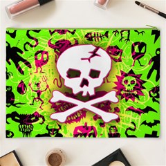 Deathrock Skull & Crossbones Cosmetic Bag (XXXL) from ArtsNow.com Back