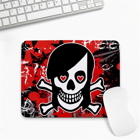 Emo Girl Skull Small Mousepad from ArtsNow.com Front