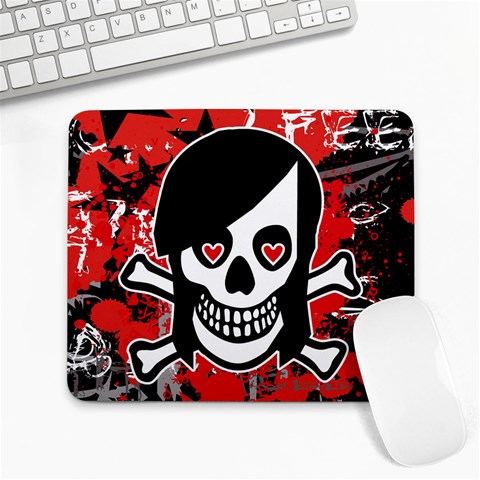 Emo Girl Skull Large Mousepad from ArtsNow.com Front