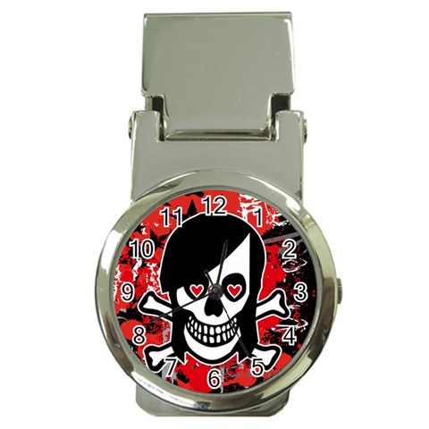 Emo Girl Skull Money Clip Watch from ArtsNow.com Front