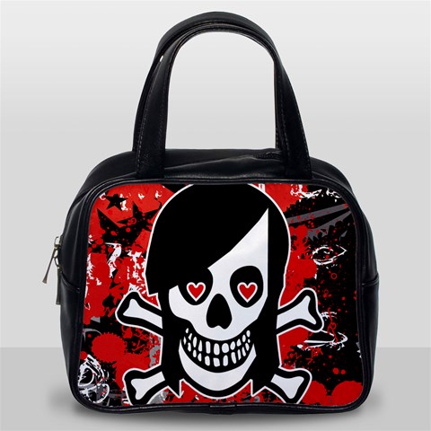 Emo Girl Skull Classic Handbag (One Side) from ArtsNow.com Front