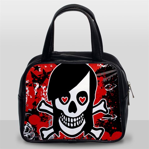 Emo Girl Skull Classic Handbag (Two Sides) from ArtsNow.com Front