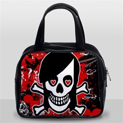 Emo Girl Skull Classic Handbag (Two Sides) from ArtsNow.com Front