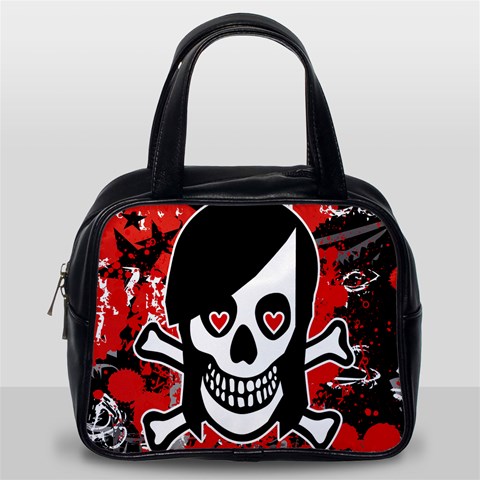 Emo Girl Skull Classic Handbag (Two Sides) from ArtsNow.com Back