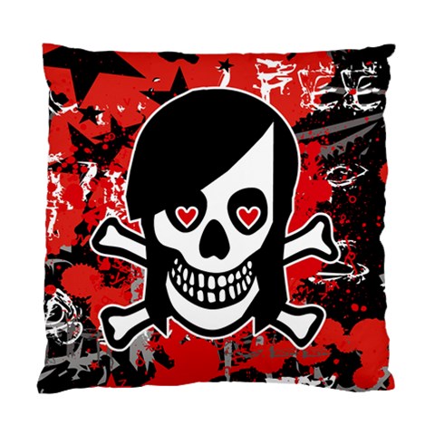 Emo Girl Skull Cushion Case (One Side) from ArtsNow.com Front