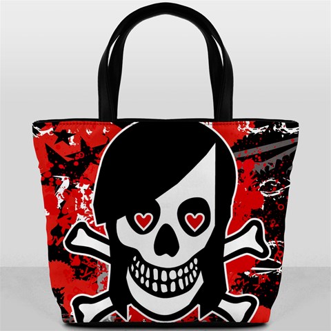 Emo Girl Skull Bucket Bag from ArtsNow.com Front