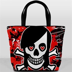 Emo Girl Skull Bucket Bag from ArtsNow.com Back