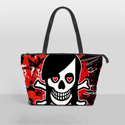 Emo Girl Skull Classic Shoulder Handbag from ArtsNow.com Front