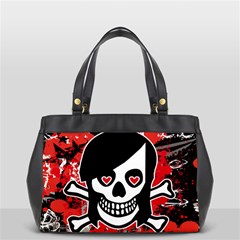 Emo Girl Skull Oversize Office Handbag (Two Sides) from ArtsNow.com Front