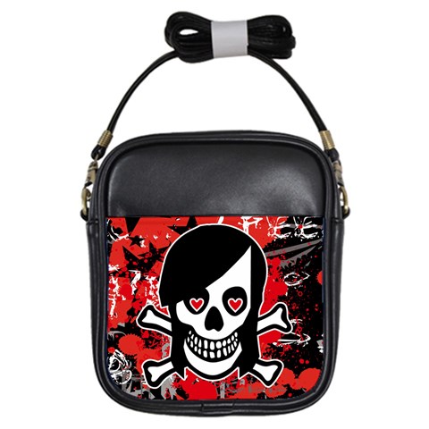 Emo Girl Skull Girls Sling Bag from ArtsNow.com Front