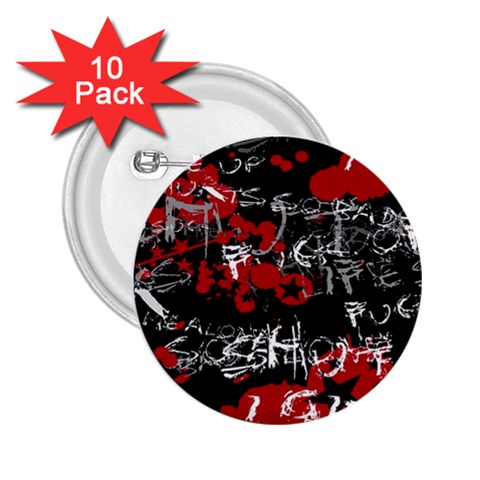 Emo Graffiti 2.25  Button (10 pack) from ArtsNow.com Front