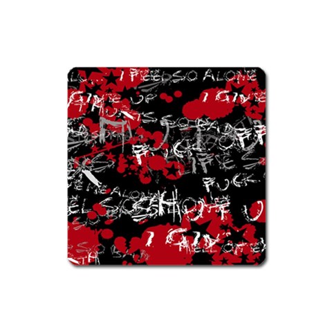 Emo Graffiti Magnet (Square) from ArtsNow.com Front