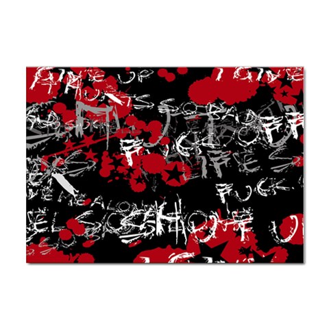 Emo Graffiti Sticker A4 (100 pack) from ArtsNow.com Front