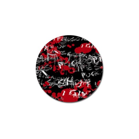 Emo Graffiti Golf Ball Marker (10 pack) from ArtsNow.com Front