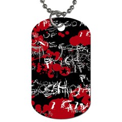 Emo Graffiti Dog Tag (Two Sides) from ArtsNow.com Front