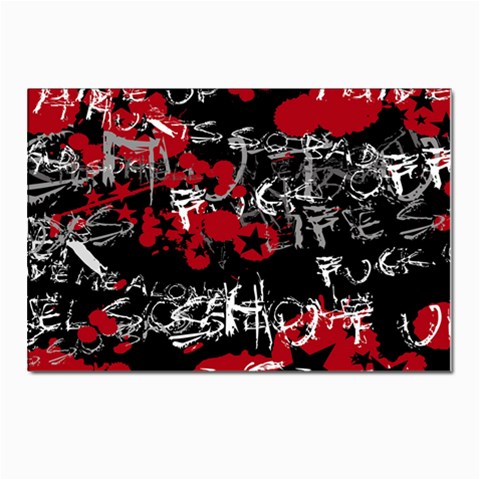 Emo Graffiti Postcards 5  x 7  (Pkg of 10) from ArtsNow.com Front