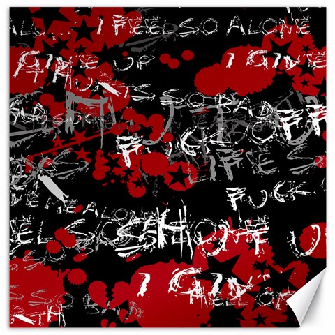 Emo Graffiti Canvas 20  x 20  from ArtsNow.com 19 x19.27  Canvas - 1