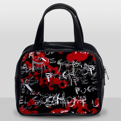 Emo Graffiti Classic Handbag (Two Sides) from ArtsNow.com Front