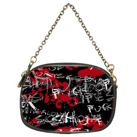 Emo Graffiti Chain Purse (Two Sides) from ArtsNow.com Front