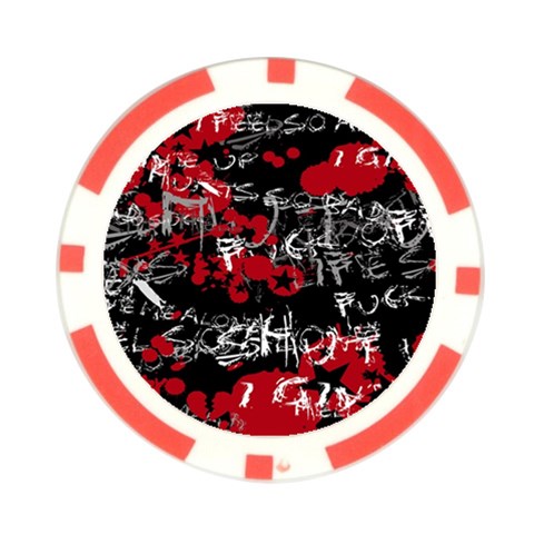 Emo Graffiti Poker Chip Card Guard (10 pack) from ArtsNow.com Front