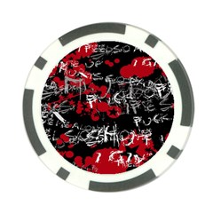 Emo Graffiti Poker Chip Card Guard (10 pack) from ArtsNow.com Front