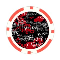 Emo Graffiti Poker Chip Card Guard (10 pack) from ArtsNow.com Front