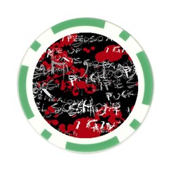 Emo Graffiti Poker Chip Card Guard (10 pack) from ArtsNow.com Front