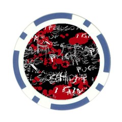 Emo Graffiti Poker Chip Card Guard (10 pack) from ArtsNow.com Back