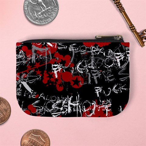 Emo Graffiti Mini Coin Purse from ArtsNow.com Back