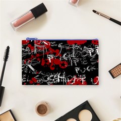 Emo Graffiti Cosmetic Bag (Small) from ArtsNow.com Front